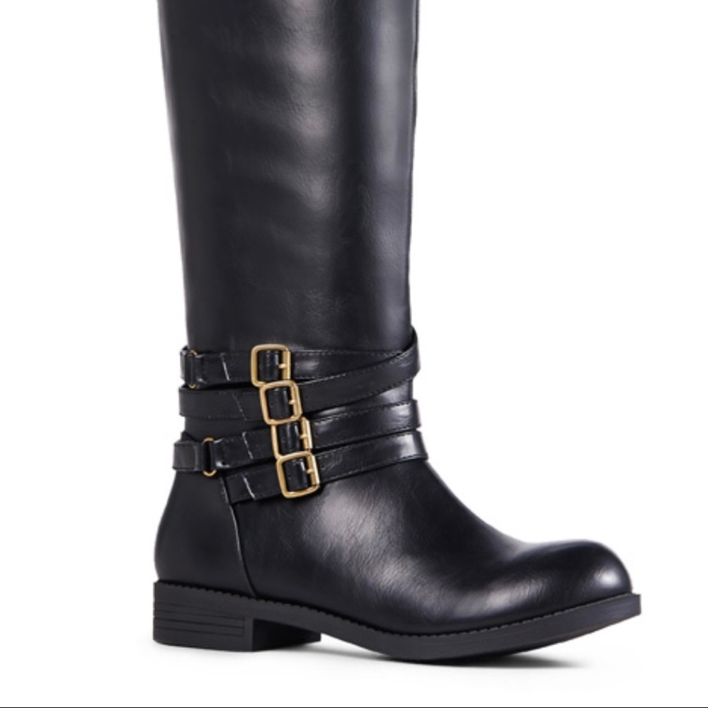 NWB Black Luxe by JustFab Over Knee Boots size 8.5 - Picture 2 of 10